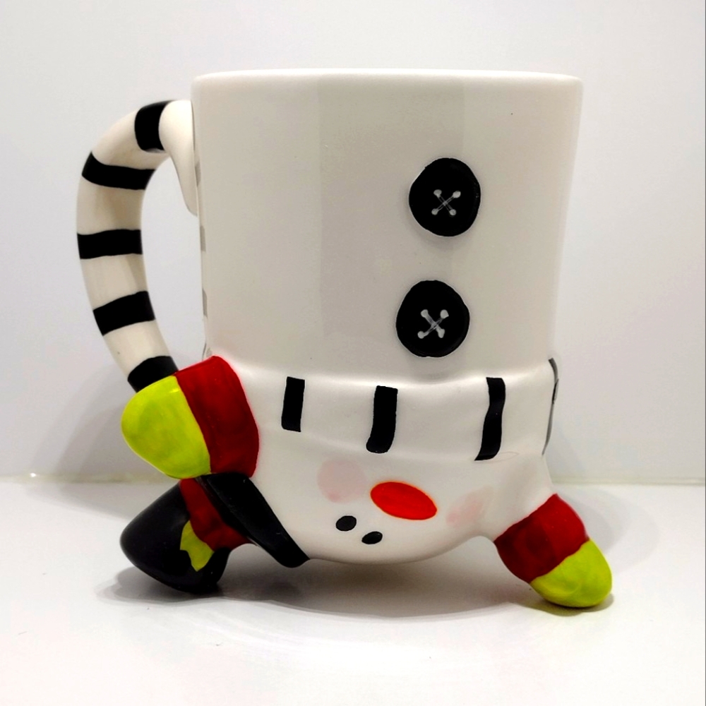 Royal Norfolk Upsidedown Snowman Ceramic Mug
